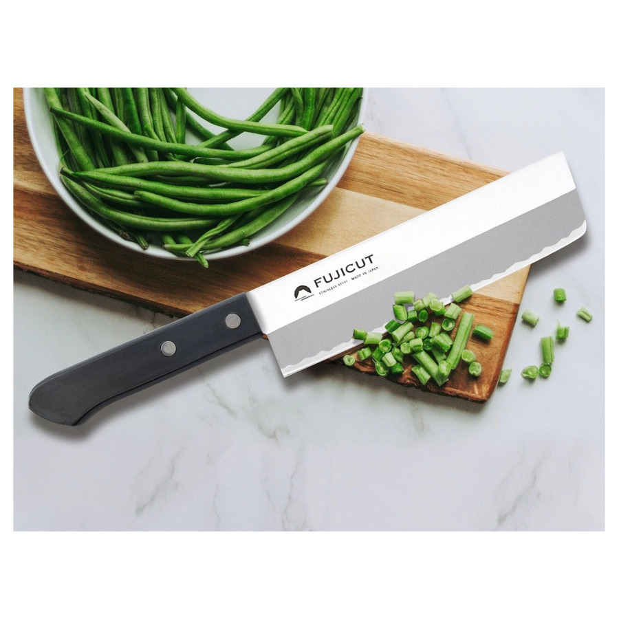 Нож овощной Накири Fuji Cutlery FUJI CUT 16 см, сталь Mo-V, рукоять PP, заточка #2000