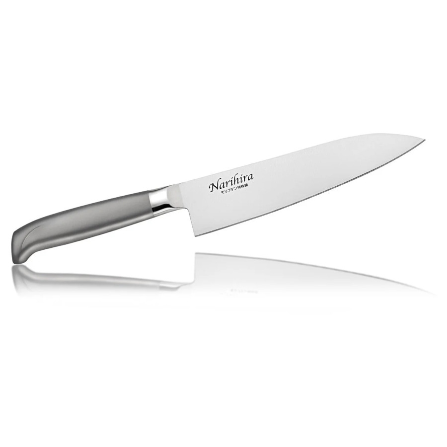 Нож поварской Шеф Fuji Cutlery NARIHIRA 18 см, сталь Мо-V, рукоять сталь, заточка #5000