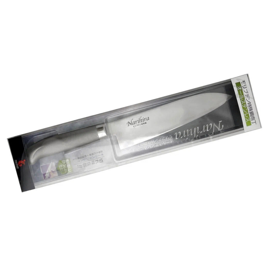 Нож поварской Шеф Fuji Cutlery NARIHIRA 18 см, сталь Мо-V, рукоять сталь, заточка #5000