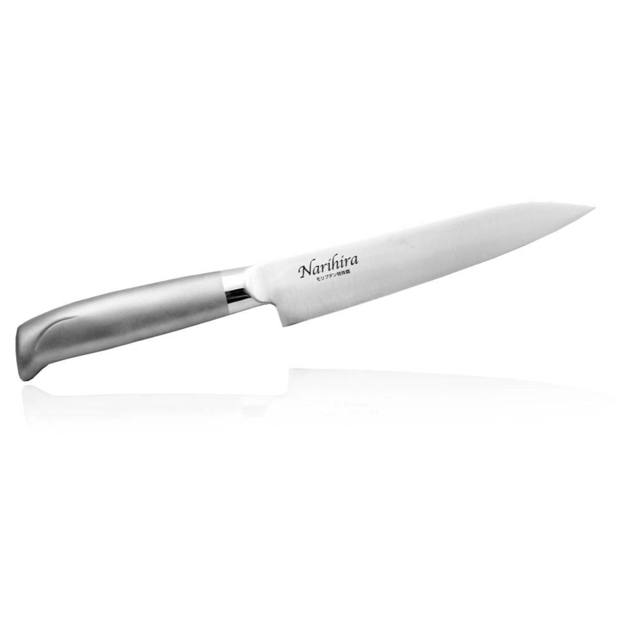 Нож универсальный Fuji Cutlery NARIHIRA 15 см, сталь Мо-V, рукоять сталь, заточка #5000