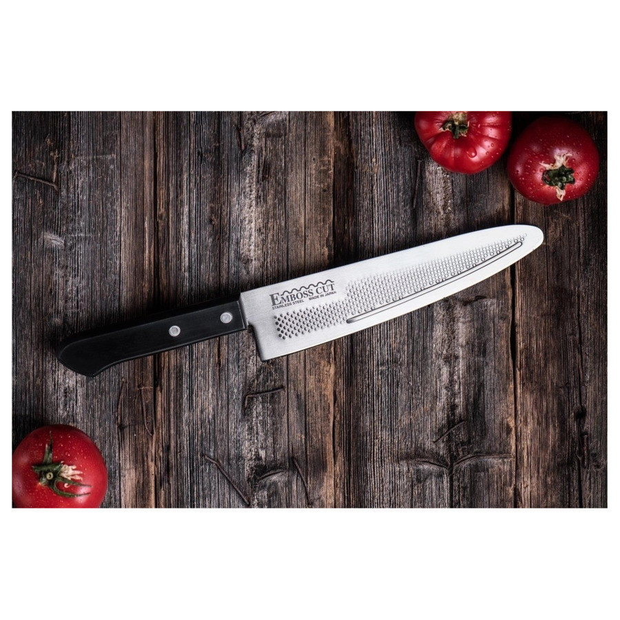 Нож поварской Шеф Fuji Cutlery Special Embossed 18,5 см, сталь Sus420J2, рукоять пластик