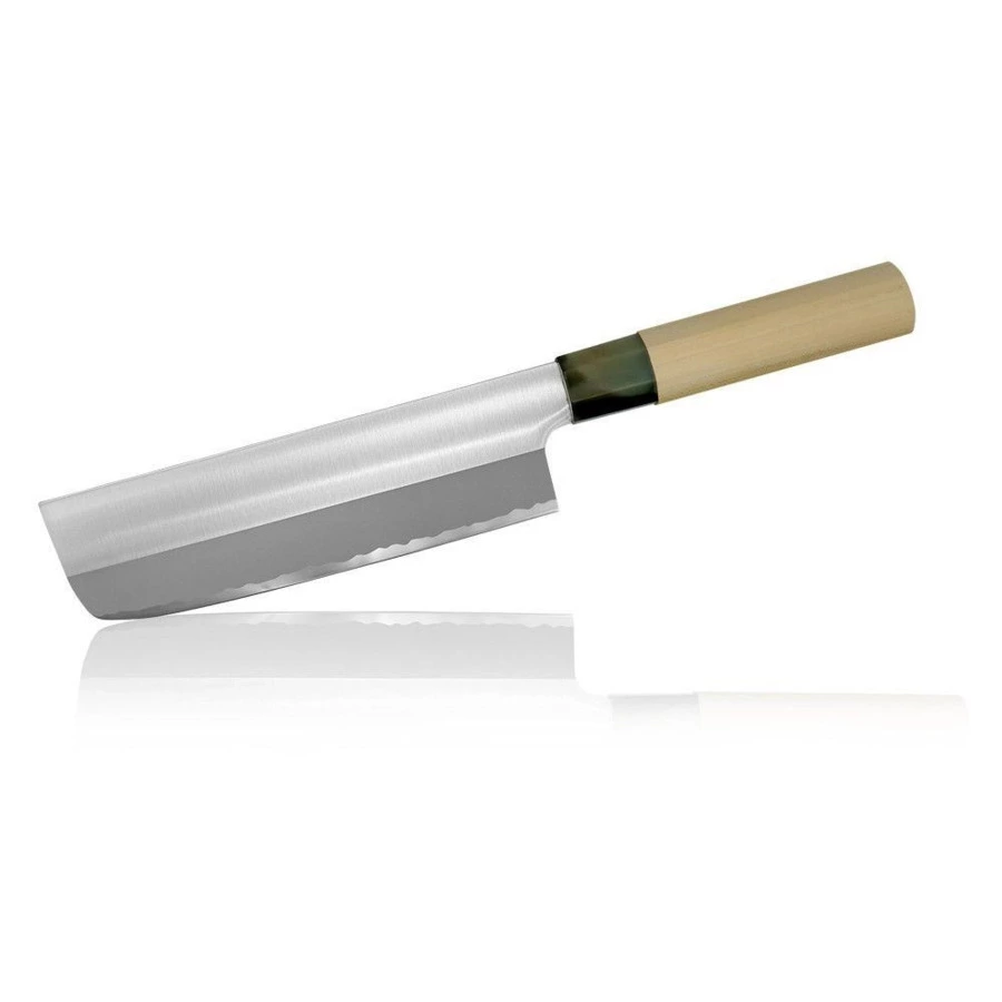 Нож овощной Накири Fuji Cutlery Ryutoku 16 см, сталь нержавеющая, рукоять магнолия, заточка #5000