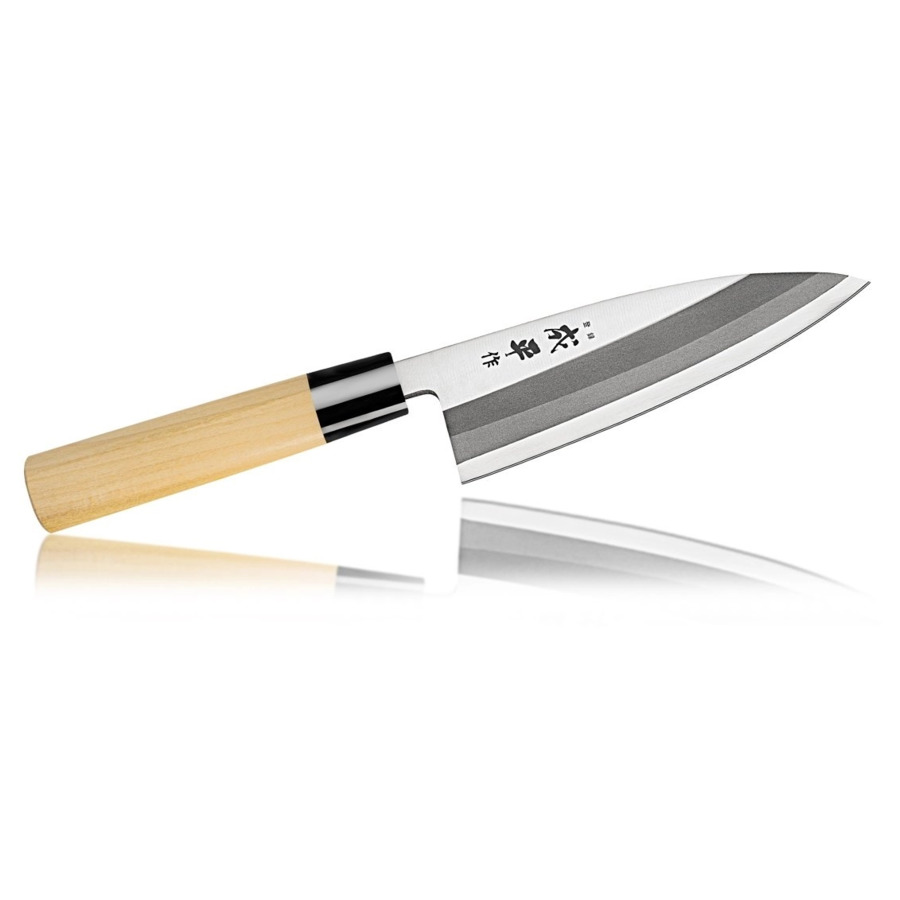 Нож кухонный Деба Fuji Cutlery REIGETSU 15 см, нерж.сталь, рукоять магнолия, заточка #5000