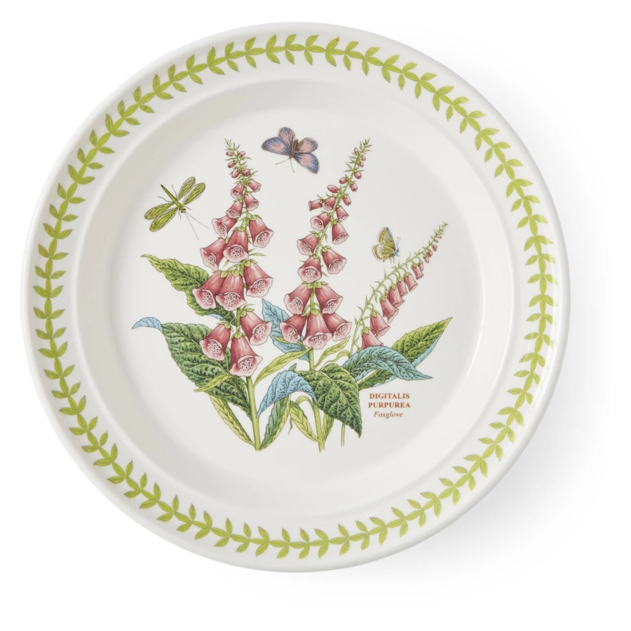 Тарелка обеденная Portmeirion Ботанический сад. Летний луг Наперстянка 25,5 см, фаянс