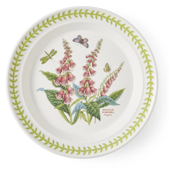 Тарелка обеденная Portmeirion Ботанический сад. Летний луг Наперстянка 25,5 см, фаянс