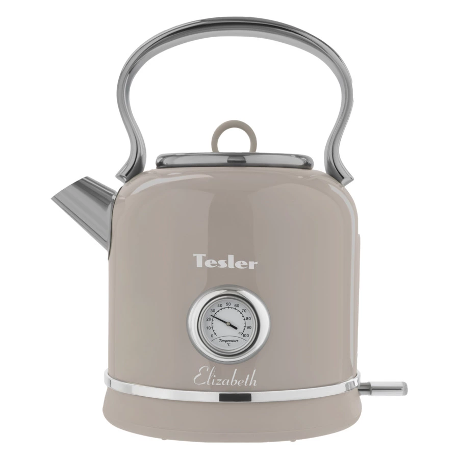 Чайник электрический TESLER Elizabeth KT-1745 SAND GREY 1,7 л, 2200 Вт, 24.3х18.5х28.5 см, песочный