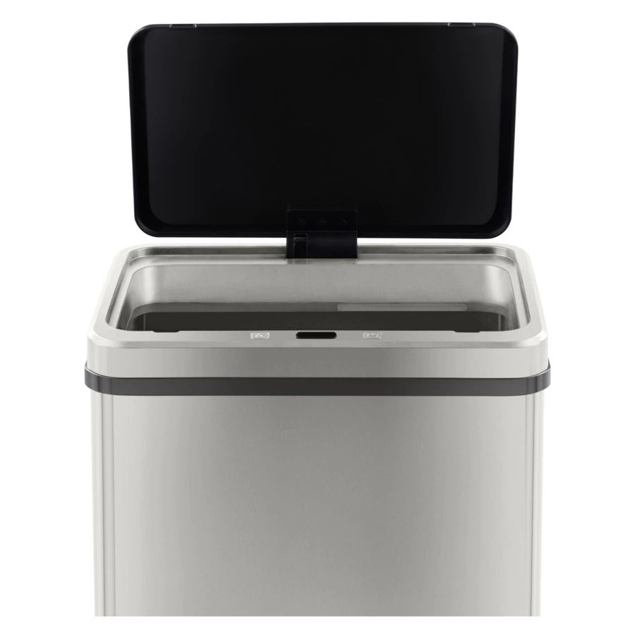 Ведро для мусора сенсорное TESLER STB-40F INOX 40 л, 35,5х26х54 см, сталь нержавеющая, серебристое