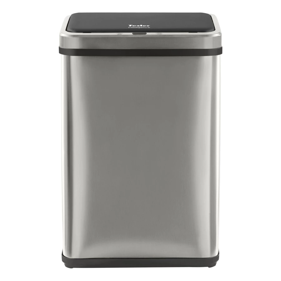 Ведро для мусора сенсорное TESLER STB-40F INOX 40 л, 35,5х26х54 см, сталь нержавеющая, серебристое
