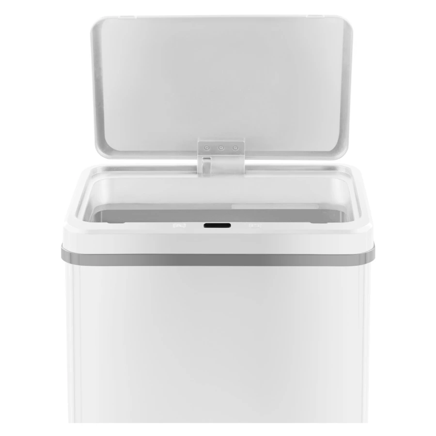 Ведро для мусора сенсорное TESLER STB-40F WHITE 40 л, 35,5х26х54 см, сталь нержавеющая, белое