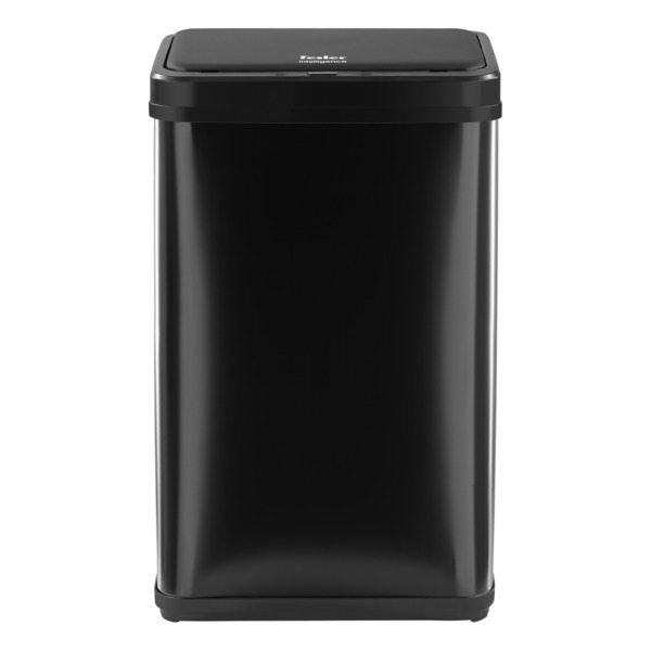 Ведро сенсорное для мусора TESLER STB-50F BLACK 50 л, 35,5х26х65,5 см, сталь нержавеющая, черное