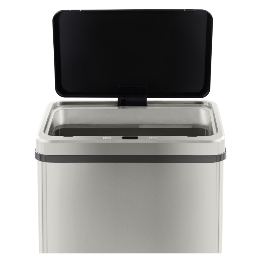 Ведро сенсорное для мусора TESLER STB-60F INOX 60 л, 35,5х26х78 см сталь нержавеющая, серебристое