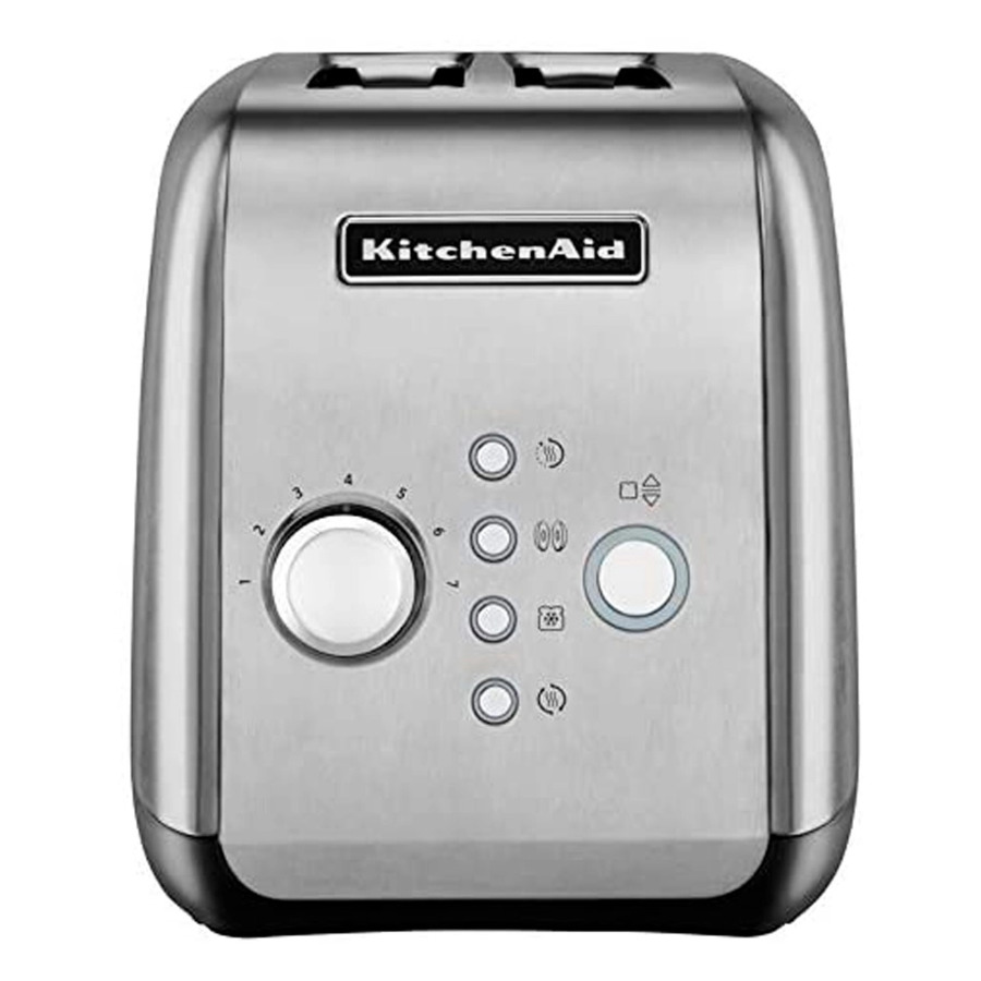 Тостер на 2 тоста моторизованный KitchenAid, сталь нержавеющая, 5KMT221ESX