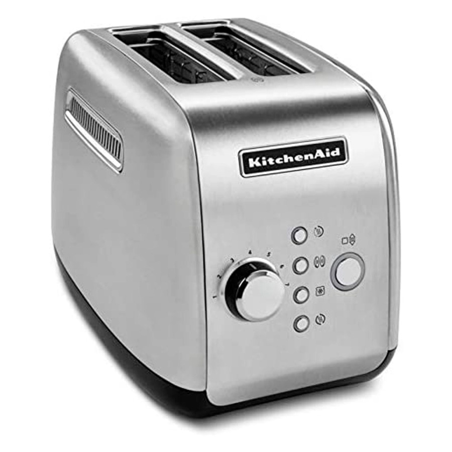 Тостер на 2 тоста моторизованный KitchenAid, сталь нержавеющая, 5KMT221ESX