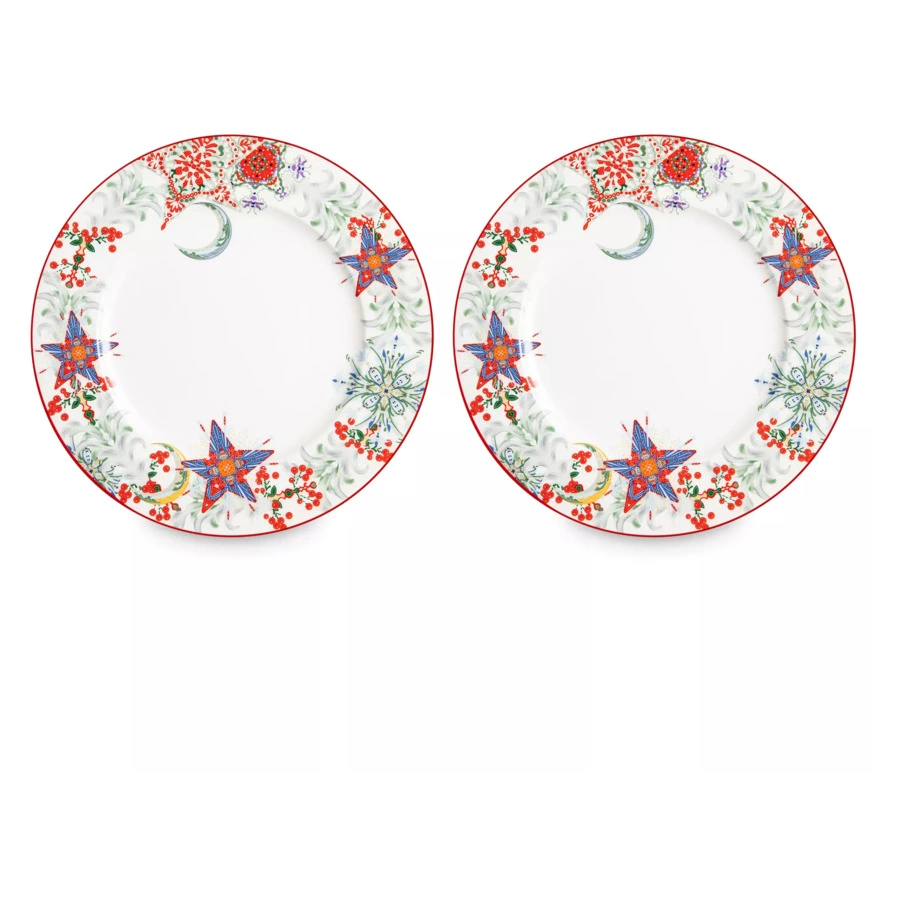 Набор тарелок обеденных Mix&Match Home Счастливая Звезда 27 см, 2 шт, фарфор