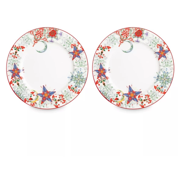 Набор тарелок обеденных Mix&Match Home Счастливая Звезда 27 см, 2 шт, фарфор