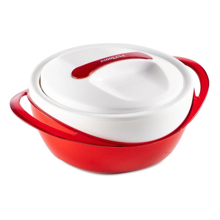 Набор термокастрюль Pinnacle, 3 шт, 600 мл, 1,2 л, 2,5 л, красный металлик