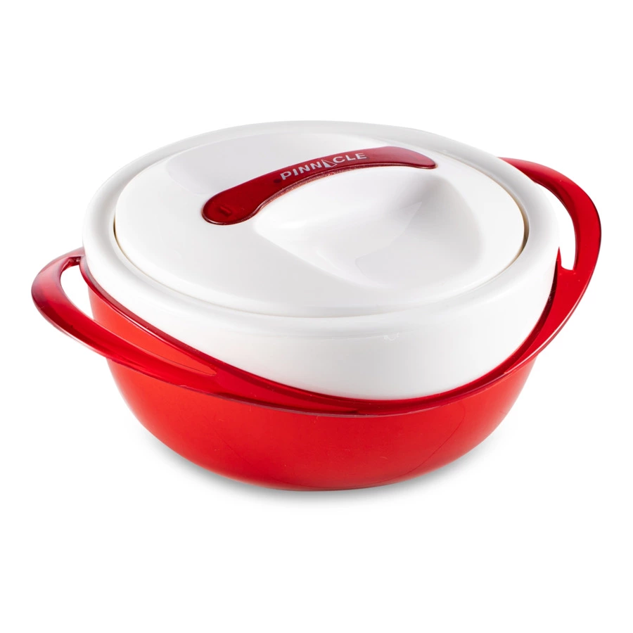 Набор термокастрюль Pinnacle, 3 шт, 600 мл, 1,2 л, 2,5 л, красный металлик