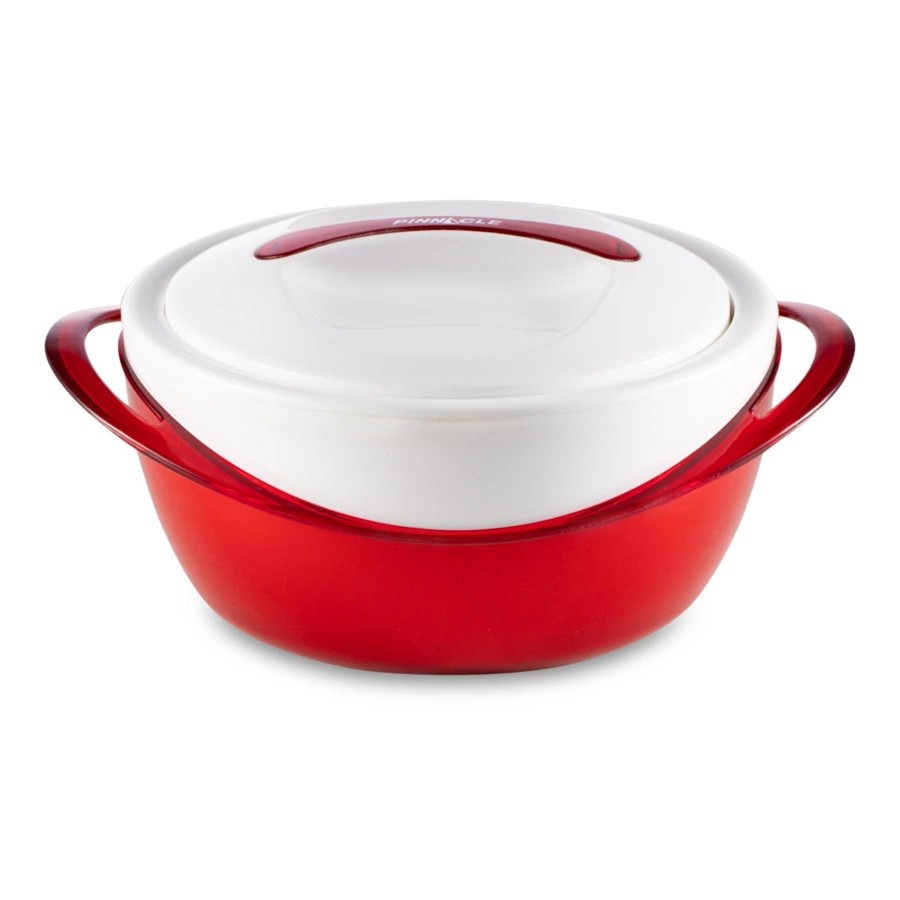 Набор термокастрюль Pinnacle, 3 шт, 600 мл, 1,2 л, 2,5 л, красный металлик