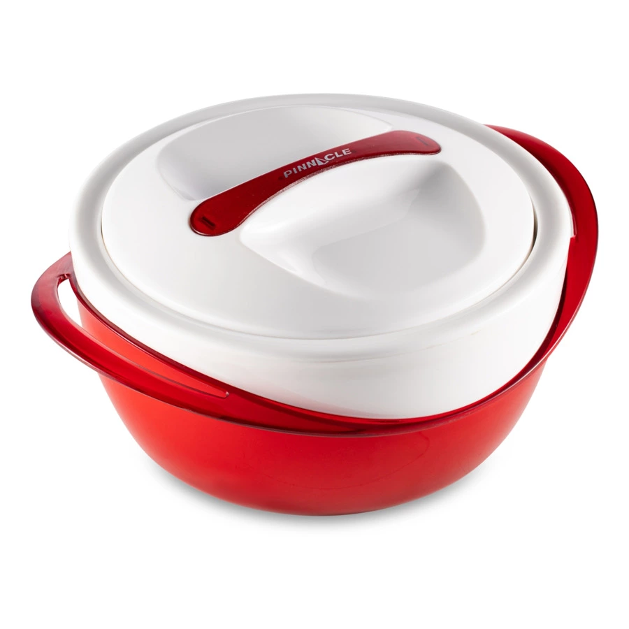 Набор термокастрюль Pinnacle, 3 шт, 600 мл, 1,2 л, 2,5 л, красный металлик