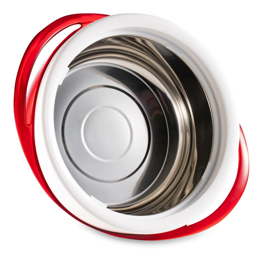 Набор термокастрюль Pinnacle, 3 шт, 600 мл, 1,2 л, 2,5 л, красный металлик