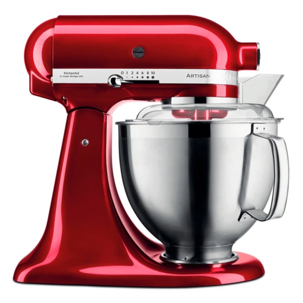 Миксер планетарный KitchenAid Artisan 4,8 л, 3 насадки, экран, чаша 3 л, 5KSM185PSECA, карам.яблоко