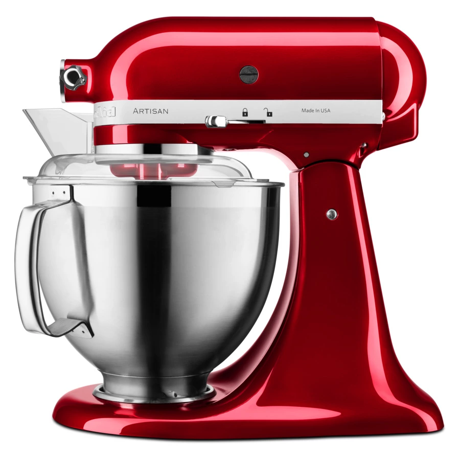 Миксер планетарный KitchenAid Artisan 4,8 л, 3 насадки, экран, чаша 3 л, 5KSM185PSECA, карам.яблоко