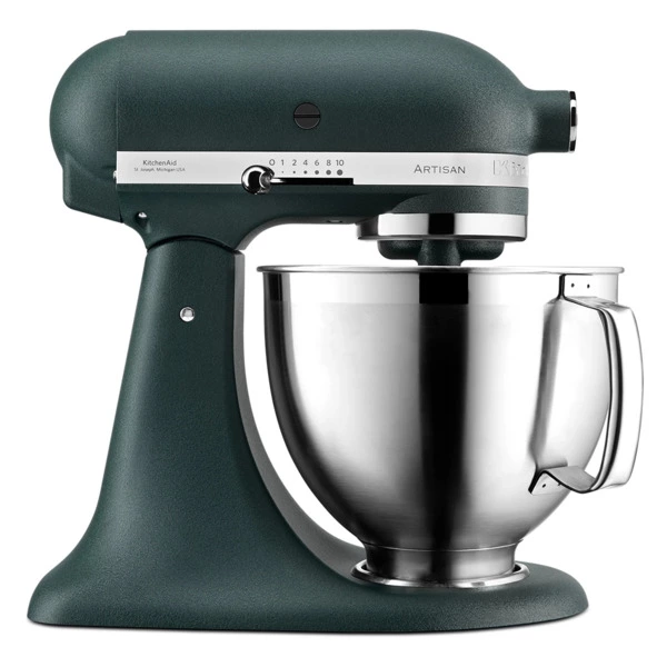 Миксер планетарный KitchenAid Artisan 4,8 л, 3 насадки, экран, чаша 3 л, 5KSM185PSEPP, пальмовый