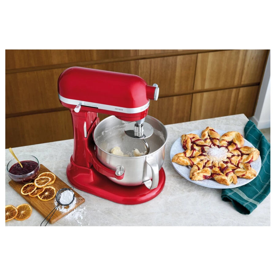 Миксер планетарный KitchenAid Artisan, подъемная чаша 6,6 л, 4 насадки, 5KSM70SHXECA, карамельное яб