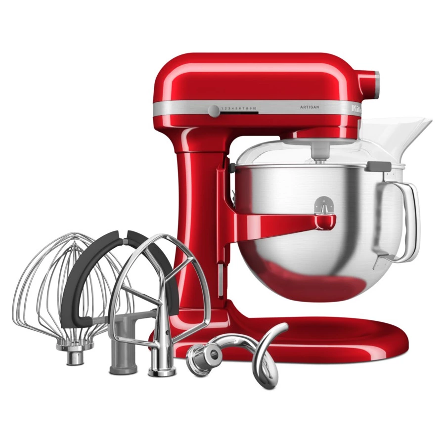 Миксер планетарный KitchenAid Artisan, подъемная чаша 6,6 л, 4 насадки, 5KSM70SHXECA, карамельное яб
