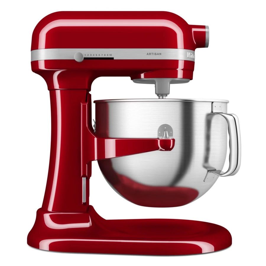 Миксер планетарный KitchenAid Artisan, подъемная чаша 6,6 л, 4 насадки, 5KSM70SHXEER, красный