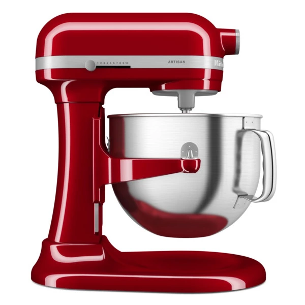 Миксер планетарный KitchenAid Artisan, подъемная чаша 6,6 л, 4 насадки, 5KSM70SHXEER, красный