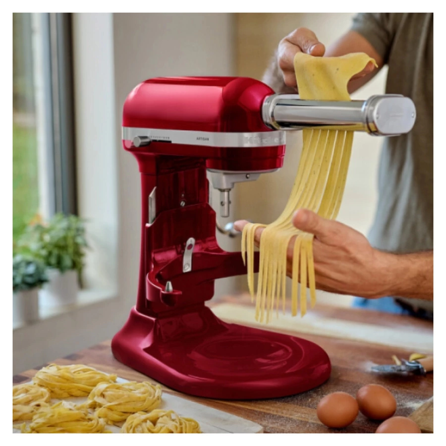 Миксер планетарный KitchenAid Artisan, подъемная чаша 6,6 л, 4 насадки, 5KSM70SHXEER, красный