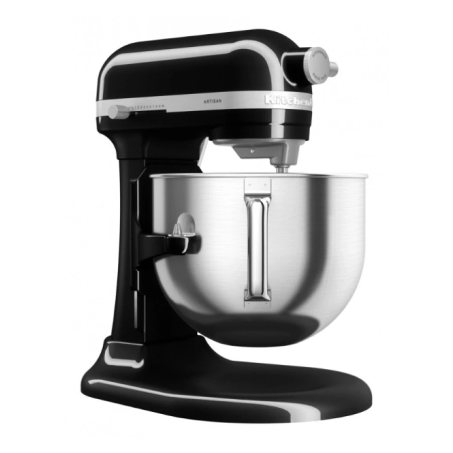 Миксер планетарный KitchenAid Artisan, подъемная чаша 6,6 л, 4 насадки, 5KSM70SHXEOB, черный
