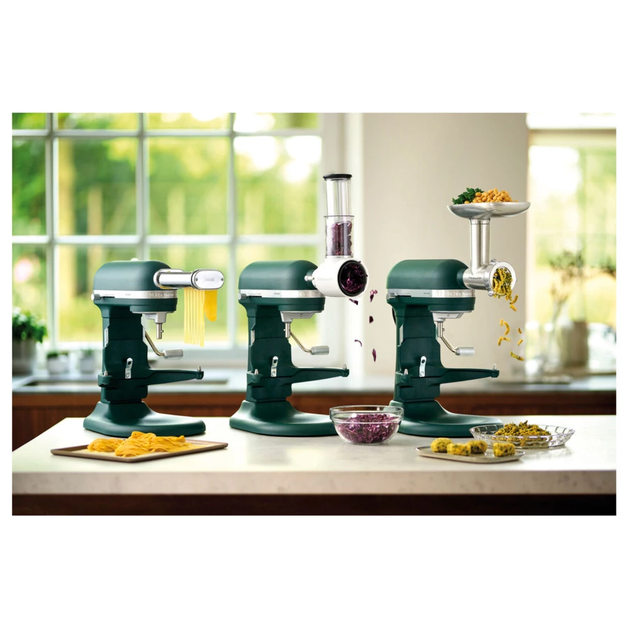 Миксер планетарный KitchenAid Artisan, подъемная чаша 6,6 л, 4 насадки, 5KSM70SHXEPP, пальмовый