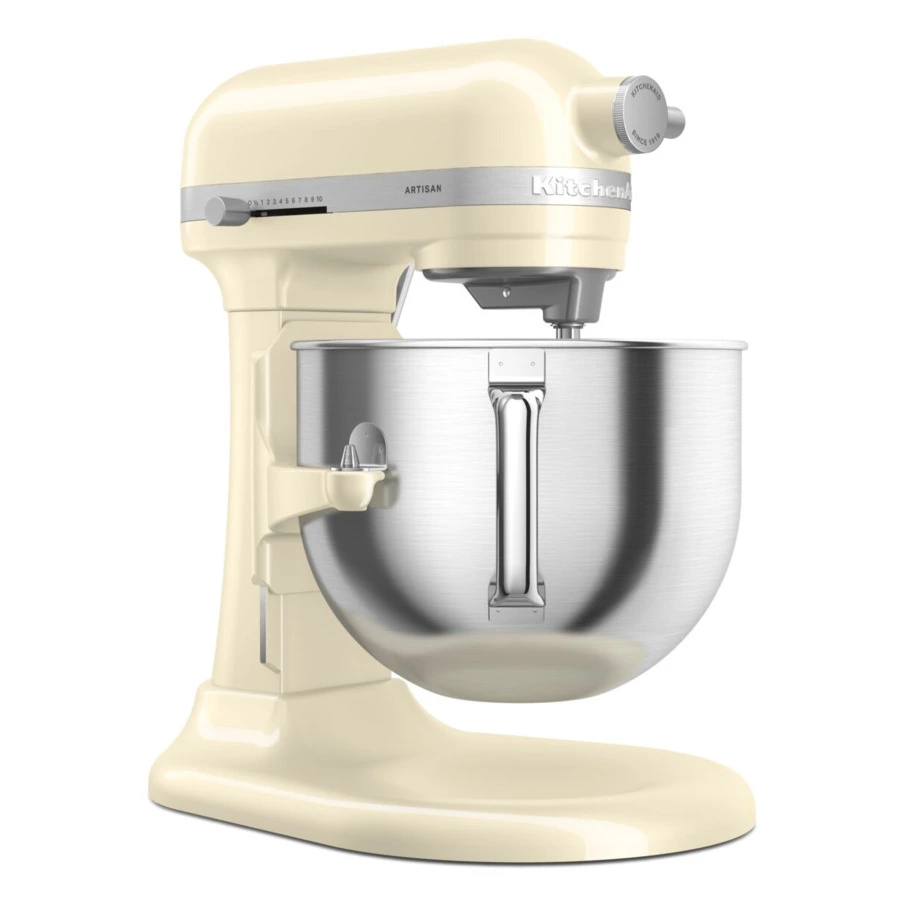 Миксер планетарный KitchenAid Artisan, подъемная чаша 6,6 л, 4 насадки, 5KSM70SHXEAC, кремовый