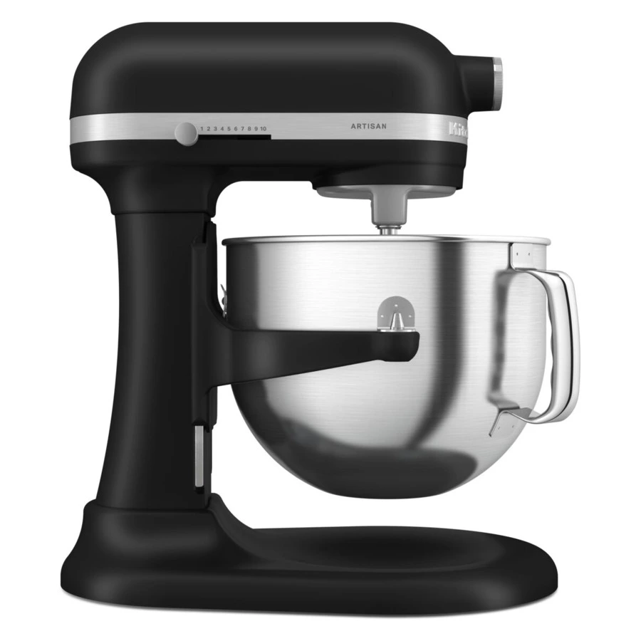 Миксер планетарный KitchenAid Artisan, подъемная чаша 6,6 л, 4 насадки, 5KSM70SHXEBM, черный матовый