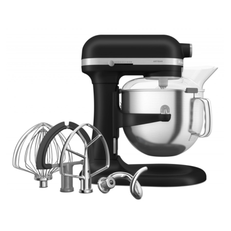 Миксер планетарный KitchenAid Artisan, подъемная чаша 6,8 л, черный матовый, 5KSM70SHXEBM