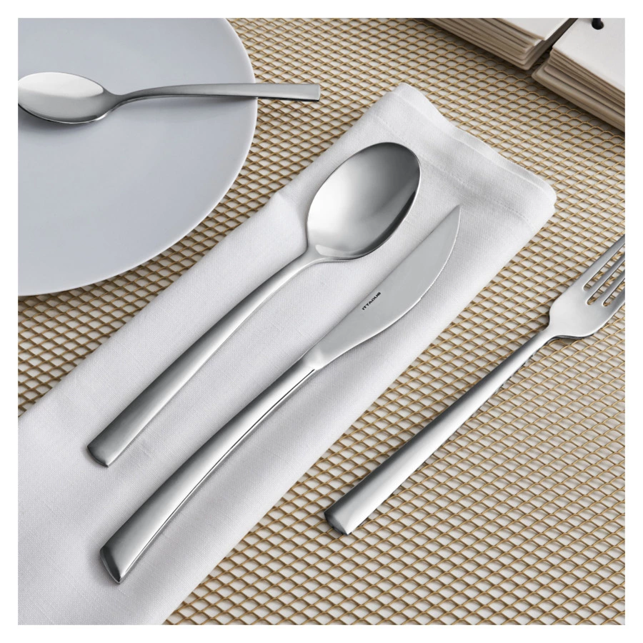 Набор столовых приборов Bugatti Caprera на 6 персон 24 предмета, сталь нержавеющая, серый