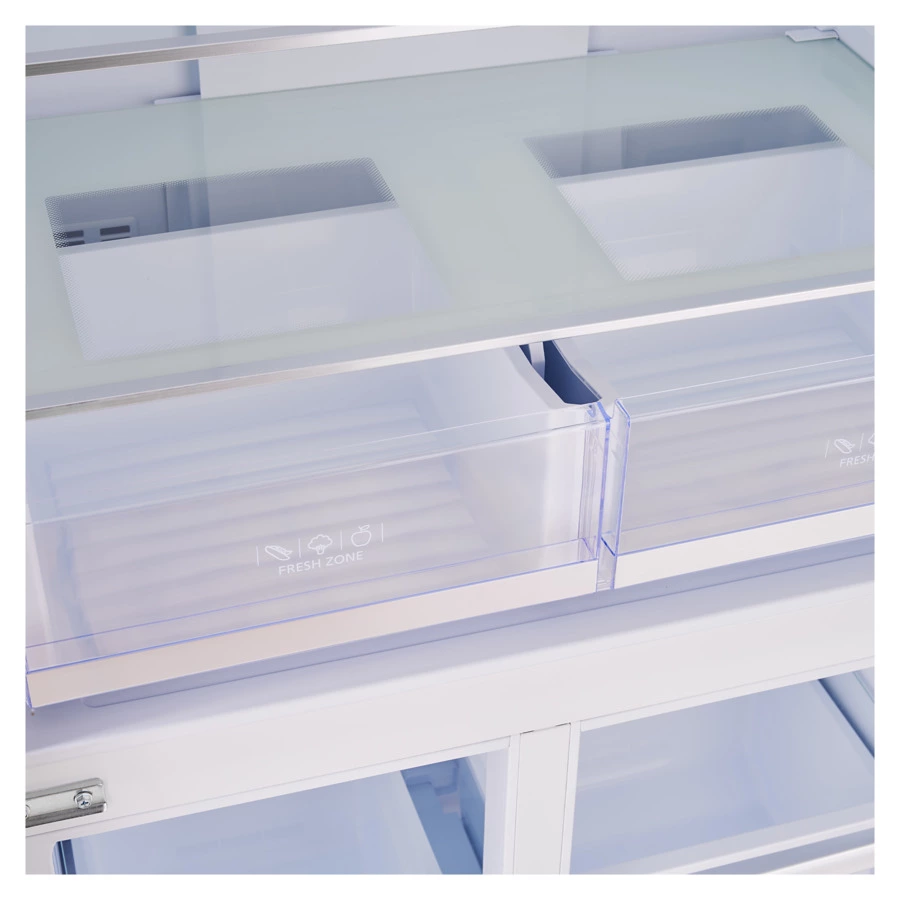 Холодильник двухкамерный TESLER RCD-482I WHITE GLASS 417 л, 83,6х63,6х183 см, класс А+, белый