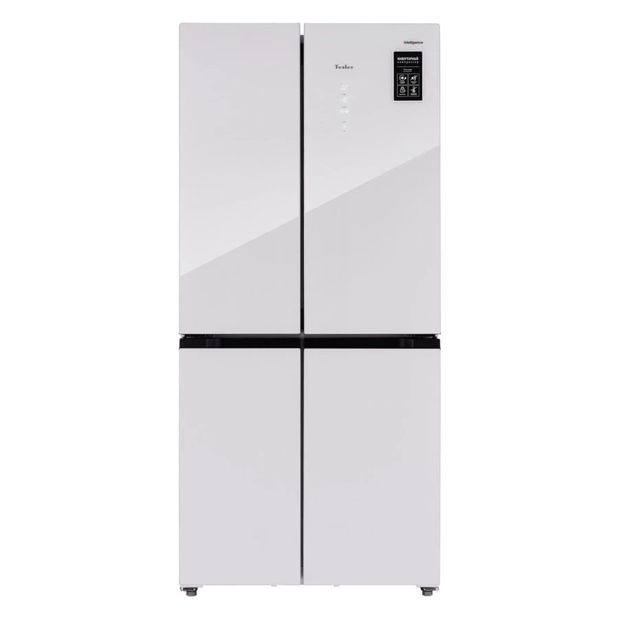 Холодильник двухкамерный TESLER RCD-482I WHITE GLASS 417 л, 83,6х63,6х183 см, класс А+, белый
