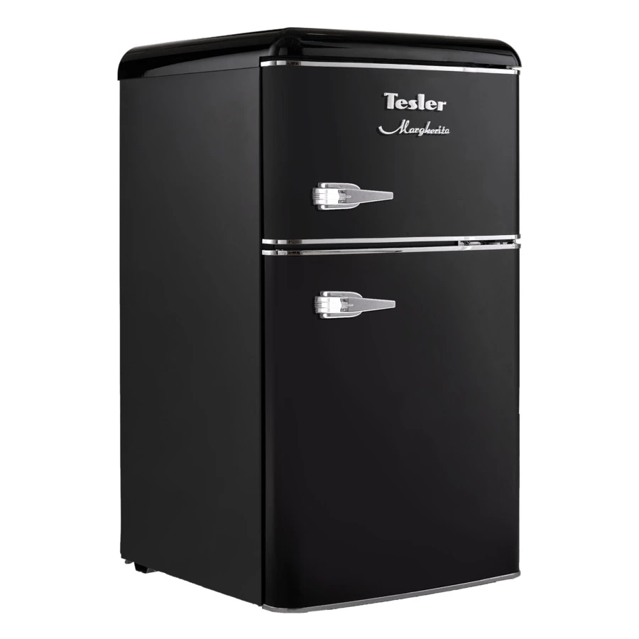 Холодильник двухкамерный TESLER RT-97 BLACK 90 л, 48,6х52х88,9 см, класс А+, черный