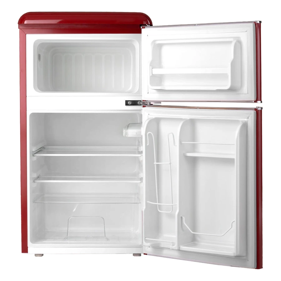 Холодильник двухкамерный TESLER RT-97 RED 90 л, 48,6х52х88,9 см, класс А+, красный
