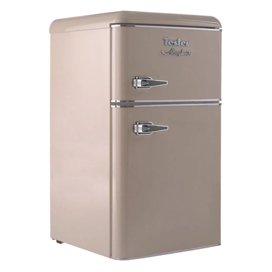 Холодильник двухкамерный TESLER RT-97 SAND GREY 90 л, 48,6х52х88,9 см, класс А+, песочный