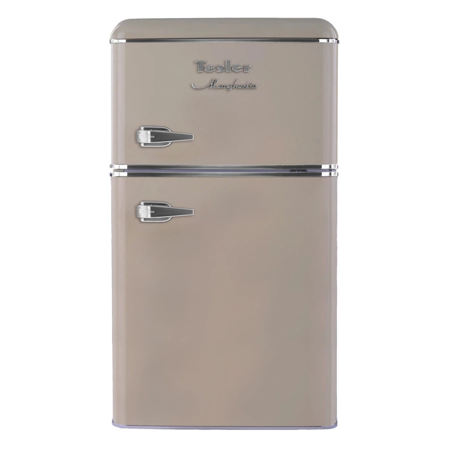 Холодильник двухкамерный TESLER RT-97 SAND GREY 90 л, 48,6х52х88,9 см, класс А+, песочный