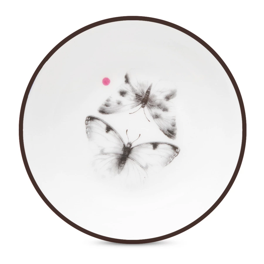 Сервиз столовый Shirokov Скетчбук Бабочки на 4 персоны, 16 предметов, фарфор костяной,  п/к