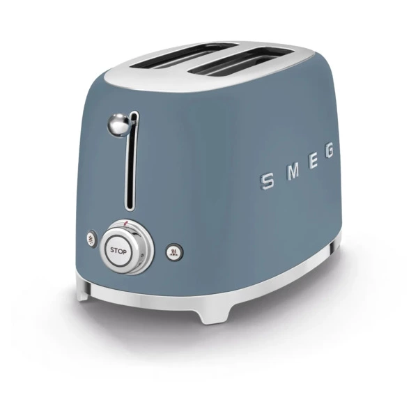 Тостер на 2 ломтика SMEG TSF01SBMEU, 950 Вт, синий шторм матовый