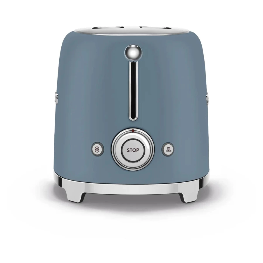 Тостер на 2 ломтика SMEG TSF01SBMEU, 950 Вт, синий шторм матовый
