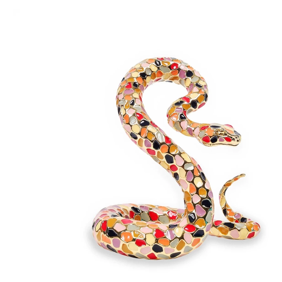 Фигурка Bernes Фреско Змея Танити, латунь, п/к