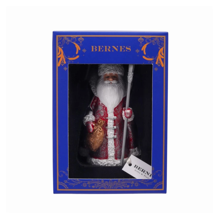 Игрушка елочная Bernes Дедушка Мороз, алебастр, п/к