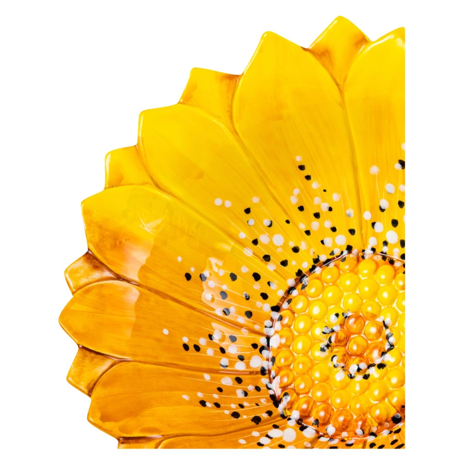 Салатник 3D Edelweiss Маргаритка 26х26х8см, керамика, желтый